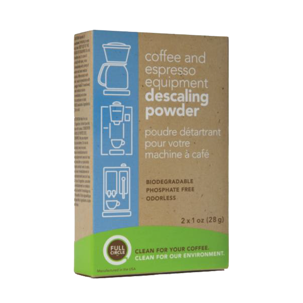 FULL CIRCLE coffee and espresso equipment descaling powder
